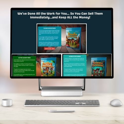 Kids PLR Mega Bundle: 15 Editable Canva Games + 22 Printable Products | Private Label Rights | Rebrand & Resell Educational Content