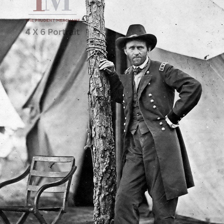 General Ulysses S. Grant posing at Headquarters in Cold Harbor Virginia