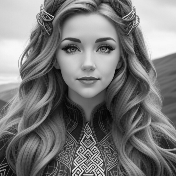 Celtic Beauties Digital Download PDF 40 Pages Coloring Book for Adults and Kids Printable Colouring Pages