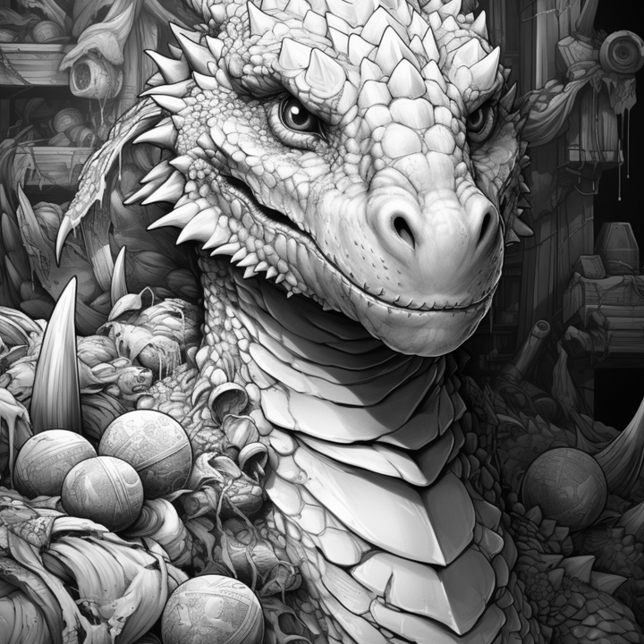 Enchanted Dragons Digital Download PDF 40 Pages Coloring Book for Adults and Kids Printable Colouring Pages