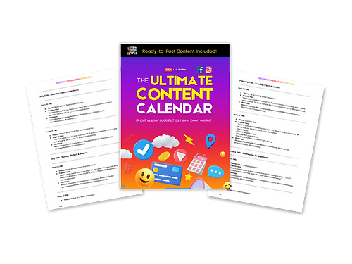 The ULTIMATE Content Calendar - Content Included