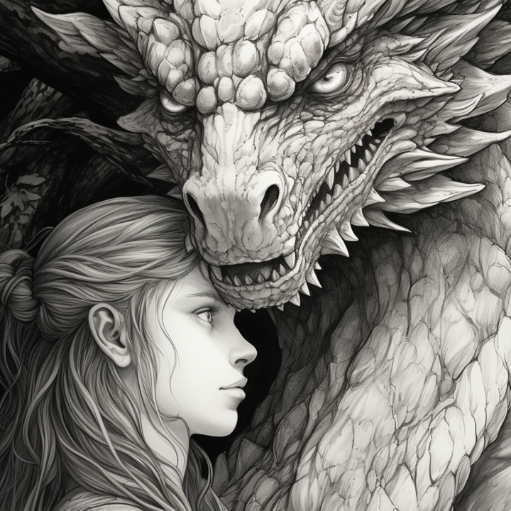 Enchanted Dragons Digital Download PDF 40 Pages Coloring Book for Adults and Kids Printable Colouring Pages