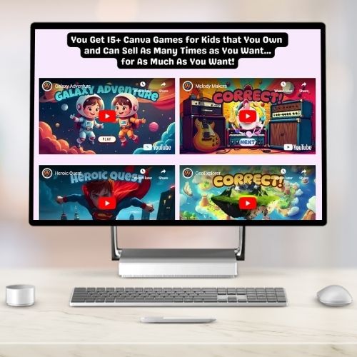 Kids PLR Mega Bundle: 15 Editable Canva Games + 22 Printable Products | Private Label Rights | Rebrand & Resell Educational Content