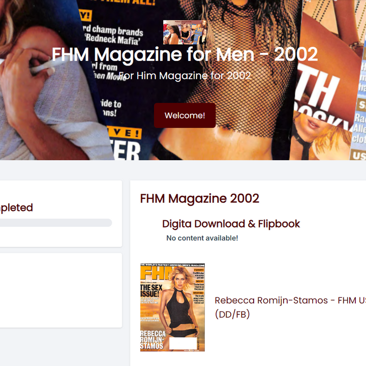 FHM USA 2002 Digital Download & Flipbook: Lifetime Membership Hub