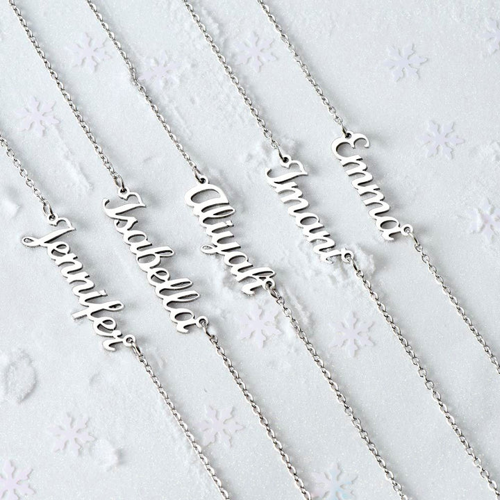 Make a Personal Statement with Our Custom Name Necklaces (No Message Card)