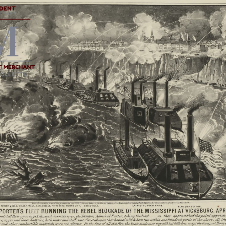 "Admiral Porter's Triumph: Breaking the Rebel Blockade of Mississippi at Vicksburg"