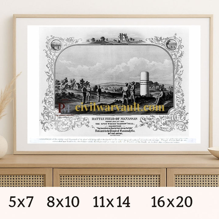 Battlefield of Manassas - Civil War Photograph Print | Historic Battlefied Wall Art