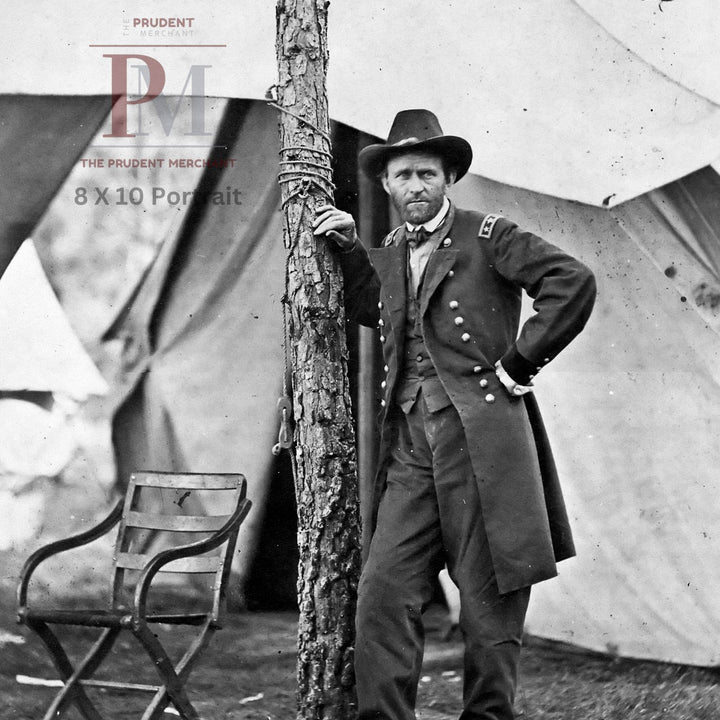 General Ulysses S. Grant posing at Headquarters in Cold Harbor Virginia