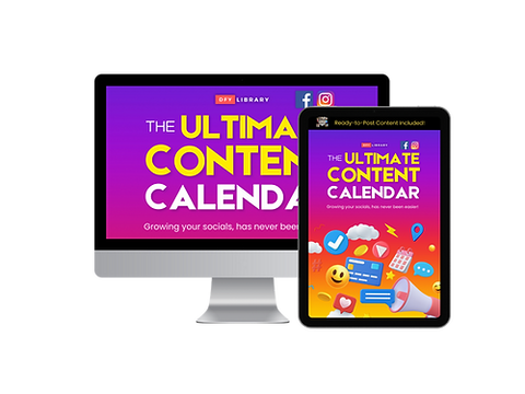 The ULTIMATE Content Calendar - Content Included