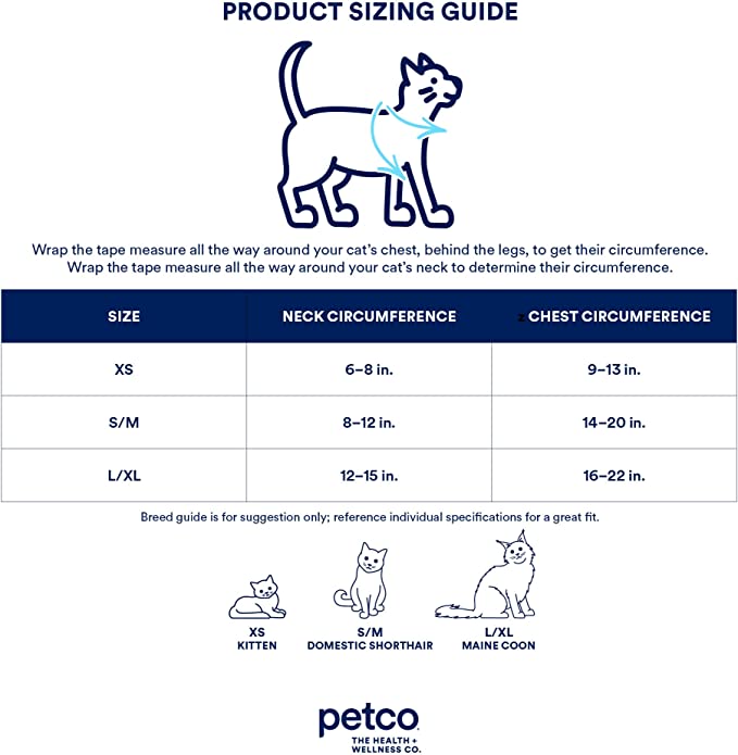 Petco Brand - Good2Go Black Kitten Harness and Lead Set