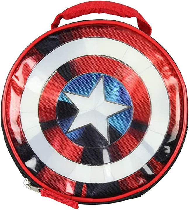 Marvel Captain America Shield Insulated Lunch Box Bag Tote