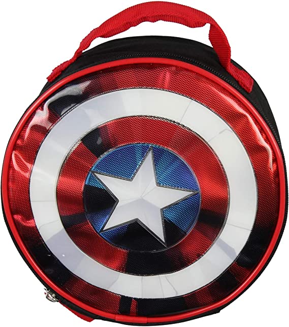 Marvel Captain America Shield Insulated Lunch Box Bag Tote