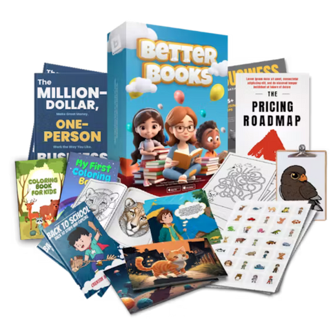 Better Books 1.0 - Build a Lucrative Children's & Adult's Printable & Digital  Book Business DFY-PLR
