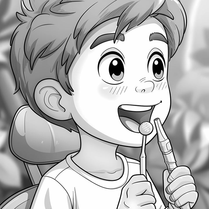 Smiles & Care: A Dentist’s Coloring Adventure