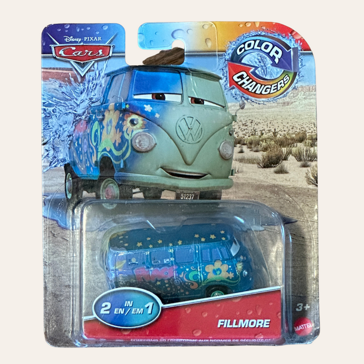 Disney Pixar Cars Fillmore VW Bus PEACE Die-Cast