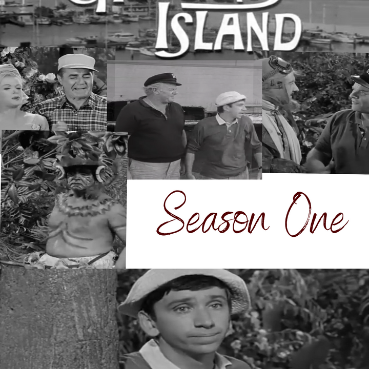 Gilligan's Island TV Show Series MP4 Digital Download  - B/W Original Pilot - Season One - 36 Episodes Gilligans Island Full Episodes 1964