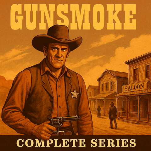 Gunsmoke TV Series Complete Collection • Public Domain • All 20 Seasons • 635 Episodes • Classic Western Vault Access