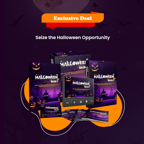 Lifetime Access Halloween Vault | Party Planning Essentials | Costume Inspiration | Coloring Pages | Recipes | Bonus Stickers | PLR & MRR for Rebranding and Reselling!