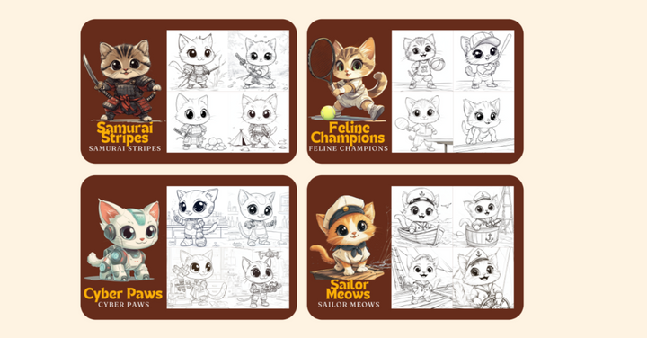 Discover the World of Magic Cats 750 Unique Coloring Pages - Digital Download for Cat Lovers and Creative 50 Free Easter Paws Coloring Pages