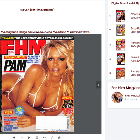 FHM USA 2004 Digital Download & Flipbook: Lifetime Membership Hub