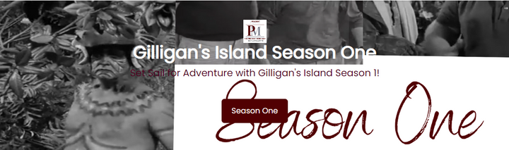 Gilligan's Island TV Show Series MP4 Digital Download  - B/W Original Pilot - Season One - 36 Episodes Gilligans Island Full Episodes 1964