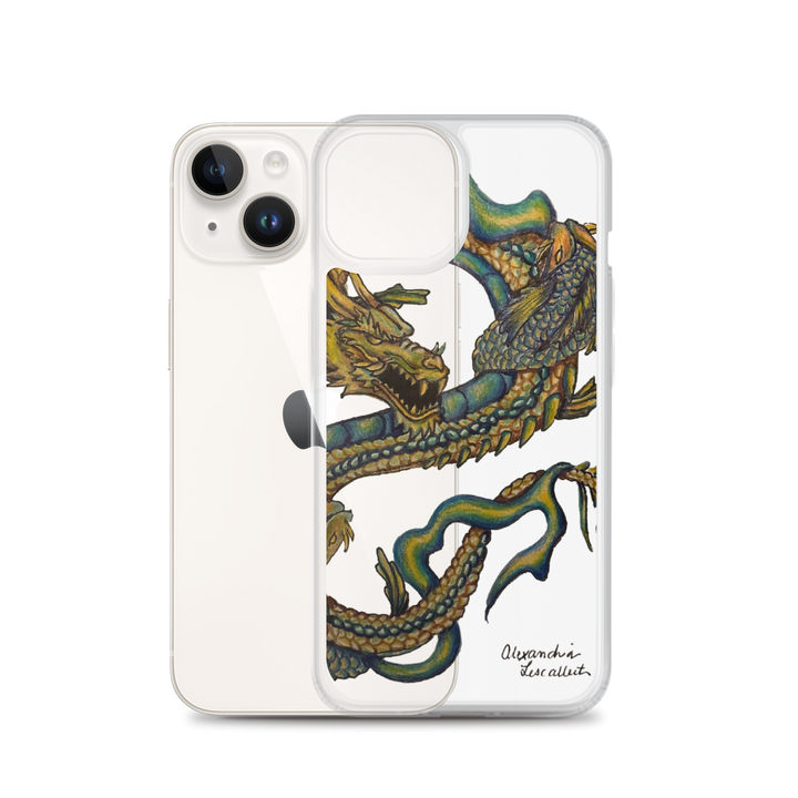 Grab the Dragon and Koi Yin and Yang Clear Case for iPhone®