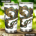 Introducing the Dragon and Koi yin and yang Tumbler by Alex