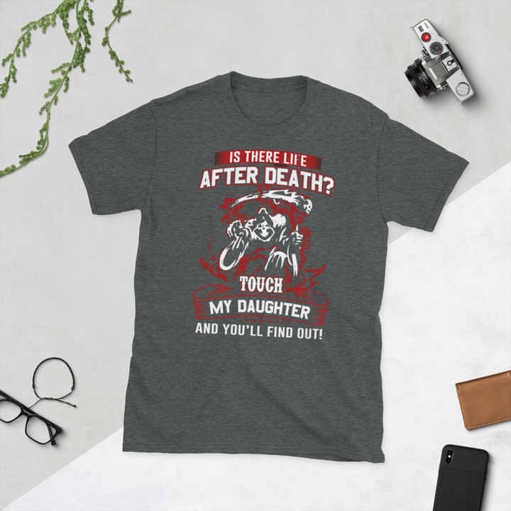 Short-Sleeve Tee POD Unisex T-Shirt Logo "Is There Life After Death?